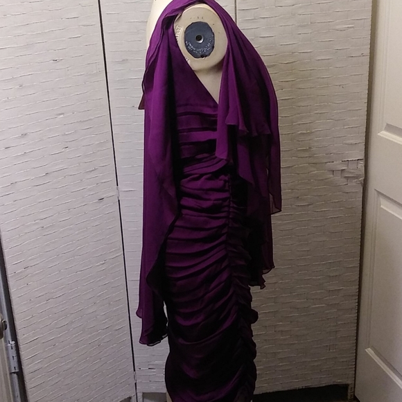 Purple Silk Occasional Dress Bloomingdale - Picture 9 of 14